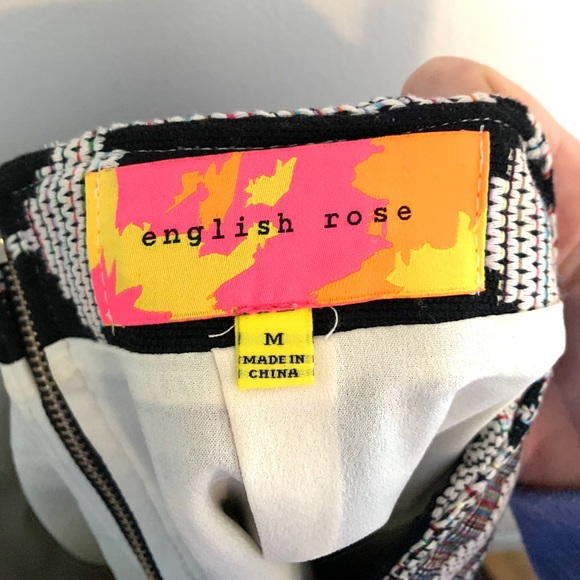 English Rose Tribal Print Skirt Medium - Picture 4 of 4